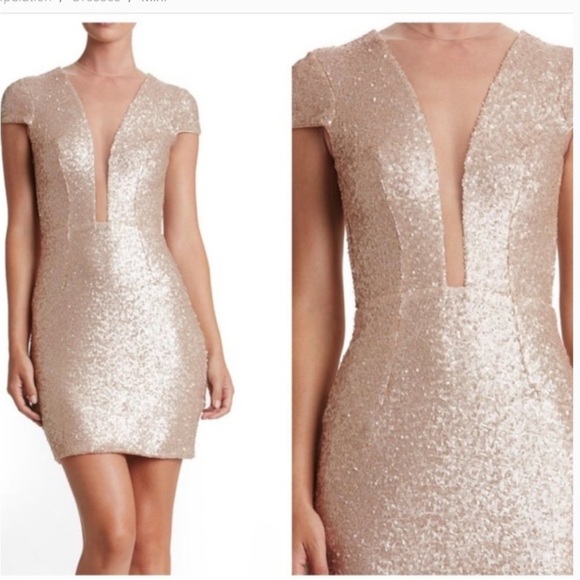 DRESS THE POPULATION Kylie Sequin Mini Dress - Picture 3 of 6